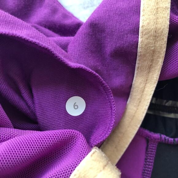 Lululemon Athletica Purple and Black Spaghetti Strap Tank Top Size 6 - Picture 7 of 7